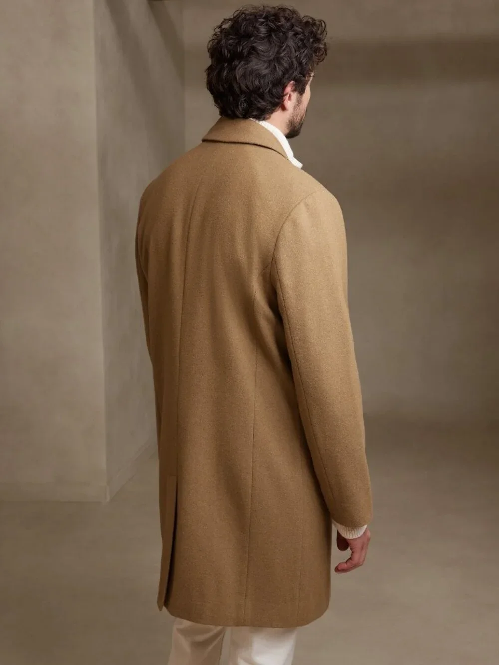 Banana Republic Wool Topcoat Camel Medium #A3770